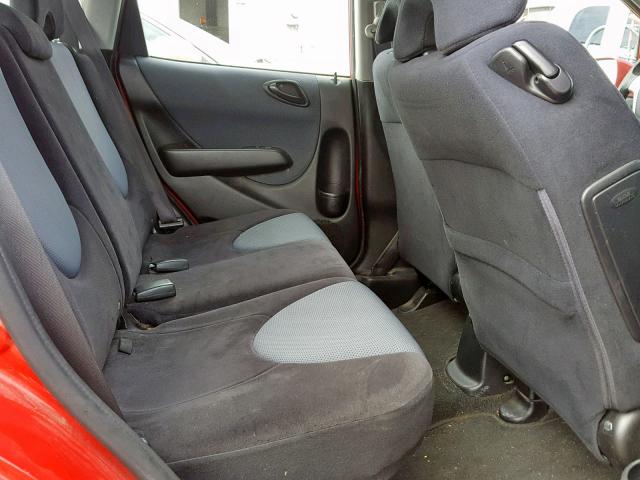 JHMGD37668S070230 - 2008 HONDA FIT SPORT RED photo 6