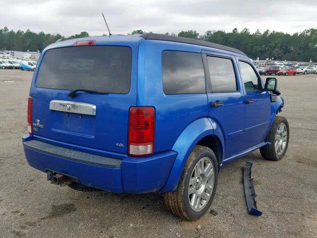 1D8GT58648W101161 - 2008 DODGE NITRO R/T BLUE photo 4