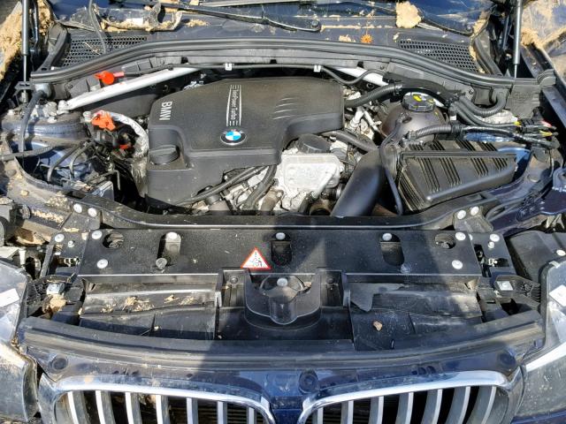 5UXWX9C57G0D83769 - 2016 BMW X3 XDRIVE2 BLUE photo 7