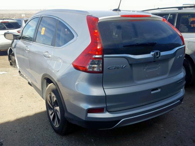 5J6RM4H94FL129074 - 2015 HONDA CR-V TOURI SILVER photo 3