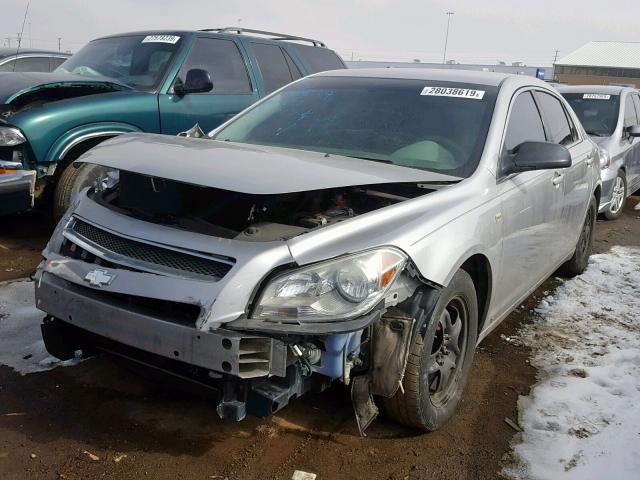 1G1ZG57BX8F182282 - 2008 CHEVROLET MALIBU LS SILVER photo 2