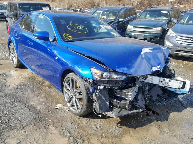 JTHC81D28J5033757 - 2018 LEXUS IS 300 BLUE photo 1