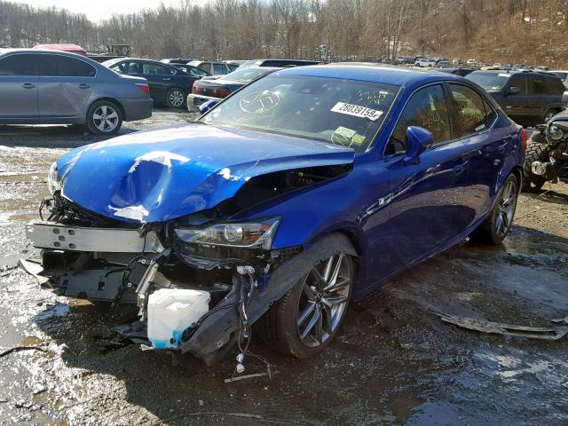 JTHC81D28J5033757 - 2018 LEXUS IS 300 BLUE photo 2