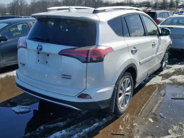 JTMDJREV7GD005030 - 2016 TOYOTA RAV4 HV LI WHITE photo 4