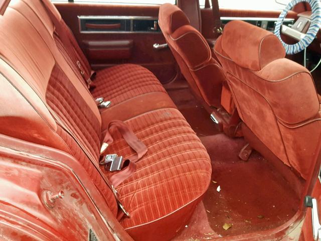 1G3HN54C9K1815736 - 1989 OLDSMOBILE DELTA 88 R MAROON photo 6