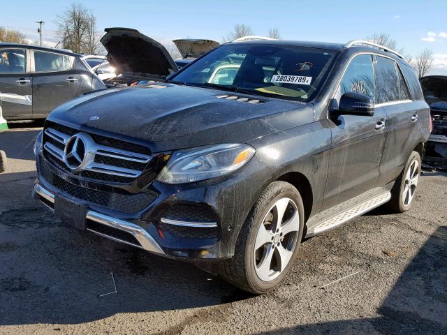 4JGDA5HB7GA804863 - 2016 MERCEDES-BENZ GLE 350 4M BLACK photo 2