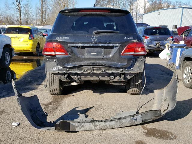 4JGDA5HB7GA804863 - 2016 MERCEDES-BENZ GLE 350 4M BLACK photo 9