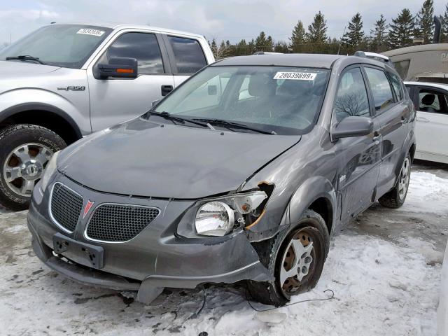 5Y2SL65868Z419799 - 2008 PONTIAC VIBE GRAY photo 2