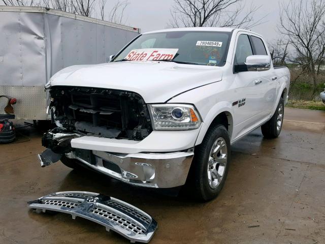 1C6RR7NM5GS144697 - 2016 RAM 1500 LARAM WHITE photo 2