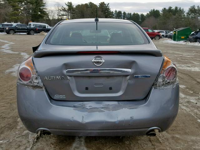 1N4CL21E49C148521 - 2009 NISSAN ALTIMA HYB GRAY photo 9