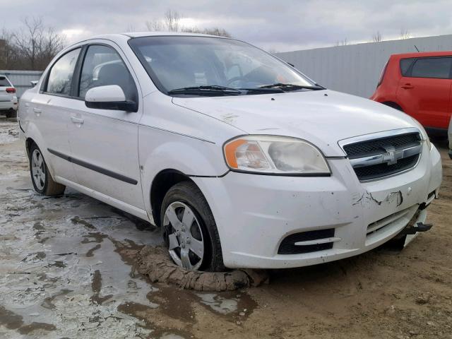KL1TD56E59B388918 - 2009 CHEVROLET AVEO LS WHITE photo 1
