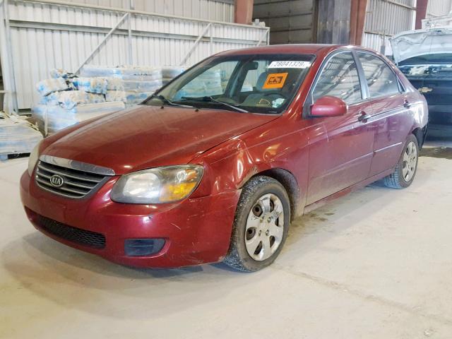 KNAFE221495647477 - 2009 KIA SPECTRA EX RED photo 2