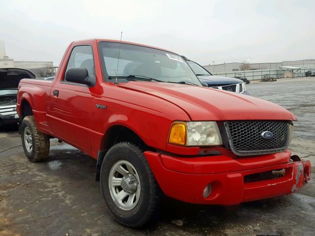 1FTYR10U52PA07523 - 2002 FORD RANGER RED photo 1