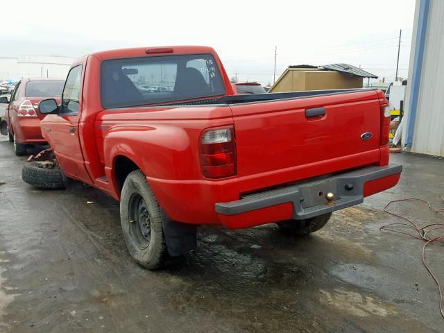 1FTYR10U52PA07523 - 2002 FORD RANGER RED photo 3