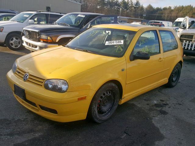 9BWKE61J234070106 - 2003 VOLKSWAGEN GTI 20TH A YELLOW photo 2