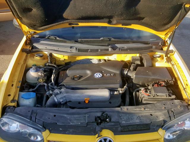 9BWKE61J234070106 - 2003 VOLKSWAGEN GTI 20TH A YELLOW photo 7