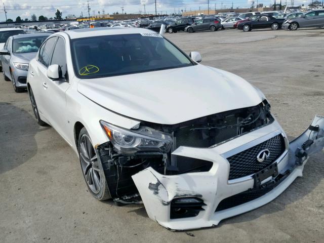 JN1BV7AP0FM355642 - 2015 INFINITI Q50 BASE WHITE photo 1