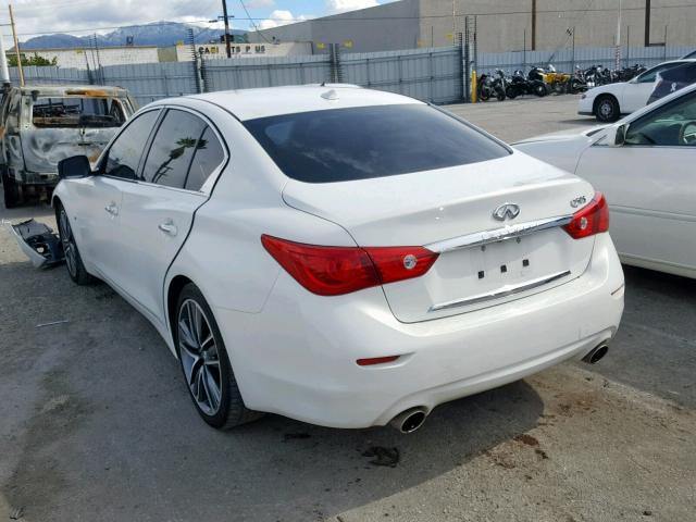 JN1BV7AP0FM355642 - 2015 INFINITI Q50 BASE WHITE photo 3