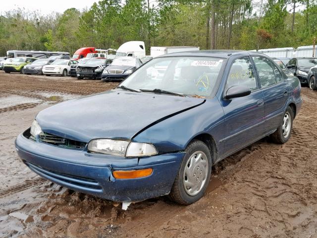 1Y1SK5361RZ007768 - 1994 GEO PRIZM BASE ლურჯი ფოტო 2