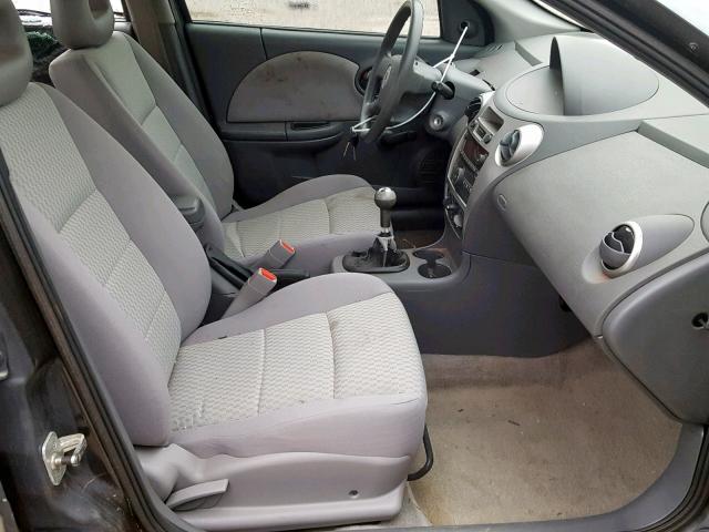 1G8AZ55F57Z134149 - 2007 SATURN ION LEVEL GRAY photo 5