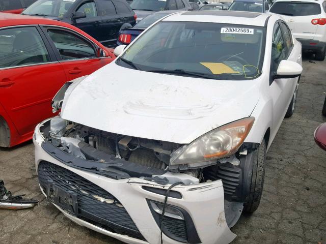 JM1BL1S67A1344749 - 2010 MAZDA 3 S WHITE photo 2