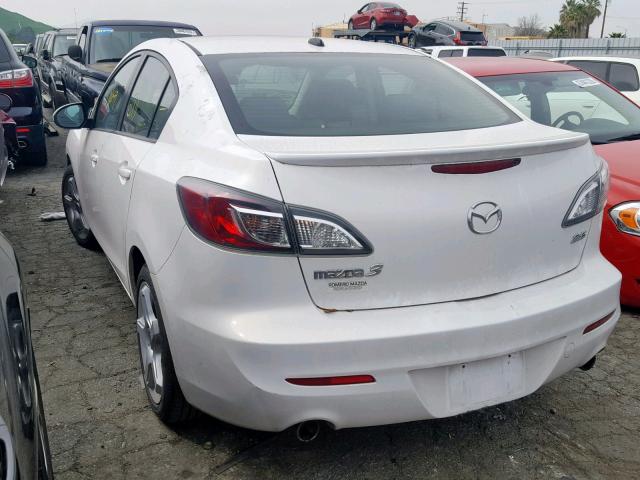 JM1BL1S67A1344749 - 2010 MAZDA 3 S WHITE photo 3