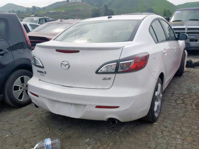 JM1BL1S67A1344749 - 2010 MAZDA 3 S WHITE photo 4