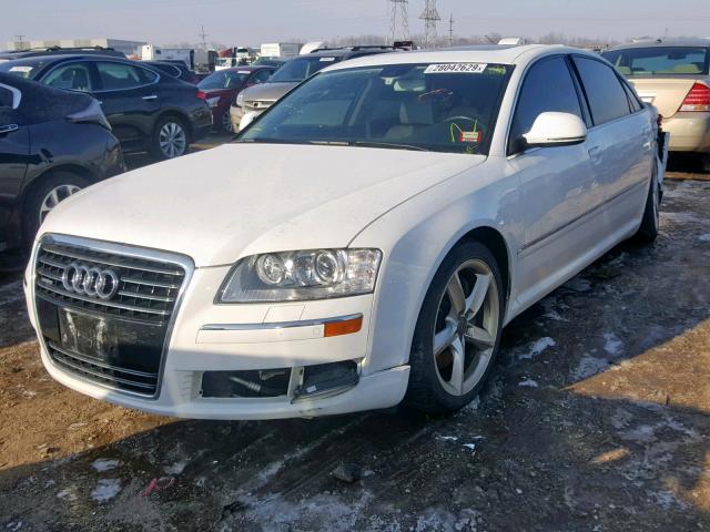 WAUMV94E68N001307 - 2008 AUDI A8 L QUATT WHITE photo 2