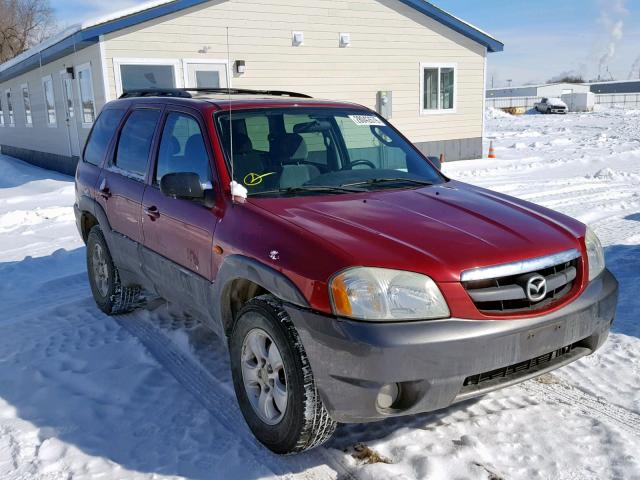 4F2YZ94174KM33938 - 2004 MAZDA TRIBUTE LX RED photo 1