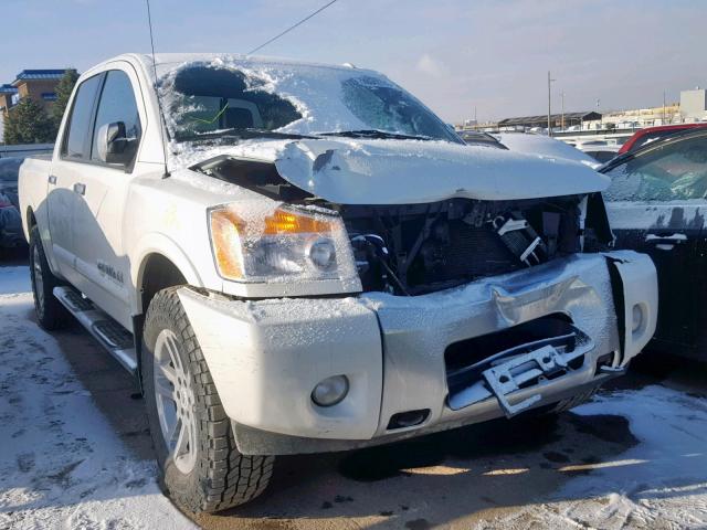 1N6BA0EC3DN312022 - 2013 NISSAN TITAN S WHITE photo 1