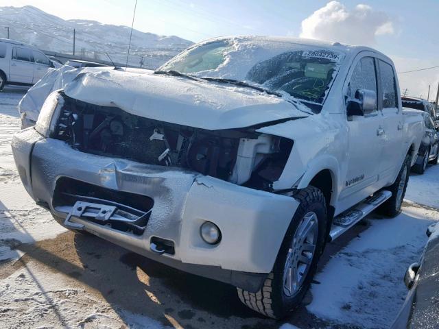 1N6BA0EC3DN312022 - 2013 NISSAN TITAN S WHITE photo 2