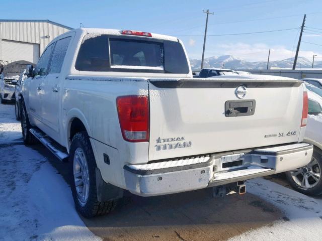 1N6BA0EC3DN312022 - 2013 NISSAN TITAN S WHITE photo 3