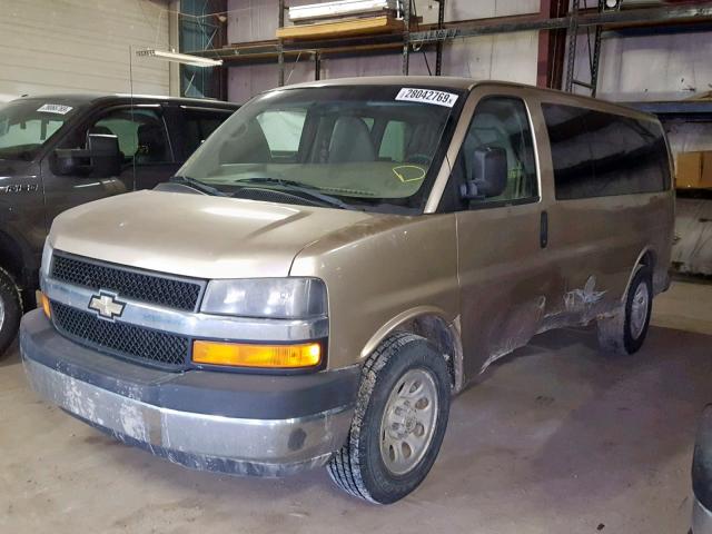 1GNUGCD47A1131506 - 2010 CHEVROLET EXPRESS G1 GOLD photo 2