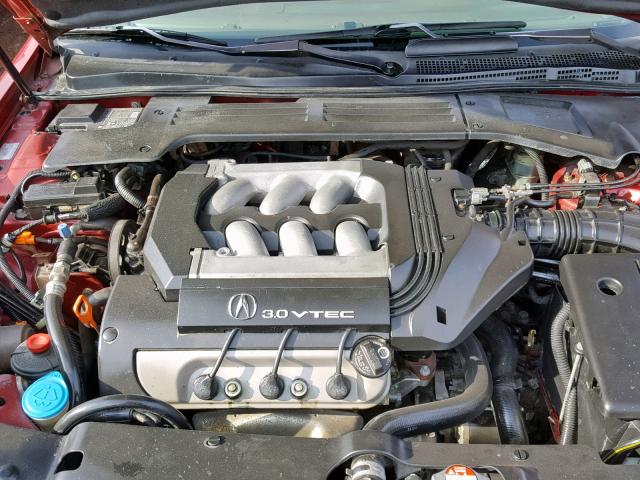 19UYA2256WL003823 - 1998 ACURA 3.0CL Красный фото 7
