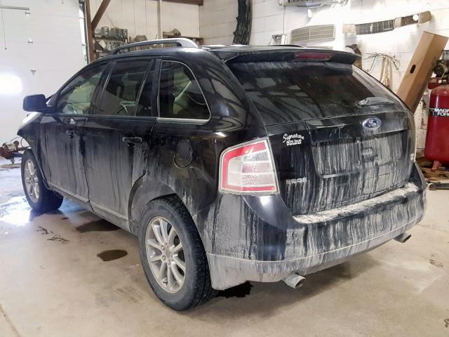 2FMDK48C77BB28905 - 2007 FORD EDGE SEL BLACK photo 3