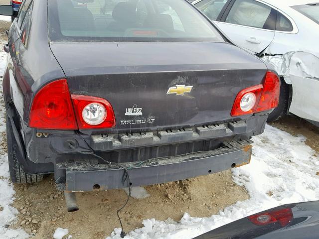 1G1ZC5E11BF312270 - 2011 CHEVROLET MALIBU 1LT ვერცხლისფერი ფოტო 9
