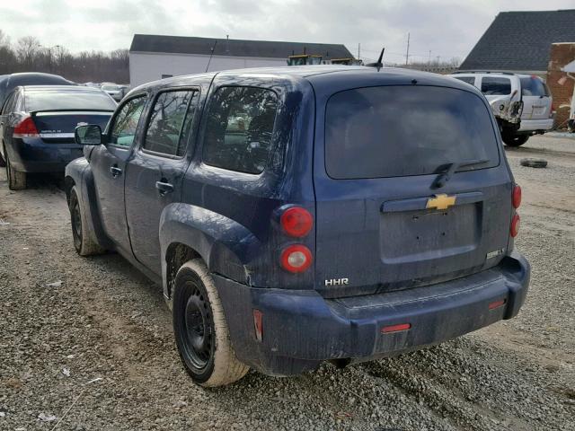 3GNCA13BX9S510821 - 2009 CHEVROLET HHR LS Կապույտ լուսանկար 3