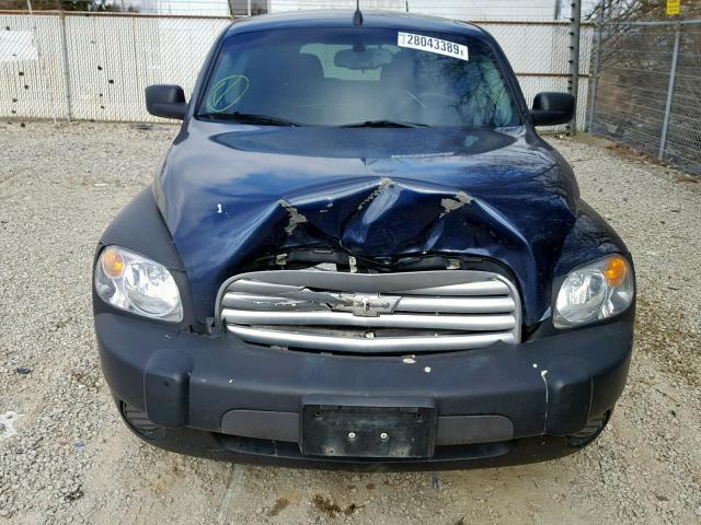 3GNCA13BX9S510821 - 2009 CHEVROLET HHR LS Կապույտ լուսանկար 9