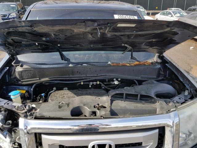 5FNYF4H21BB022463 - 2011 HONDA PILOT LX BLUE photo 7