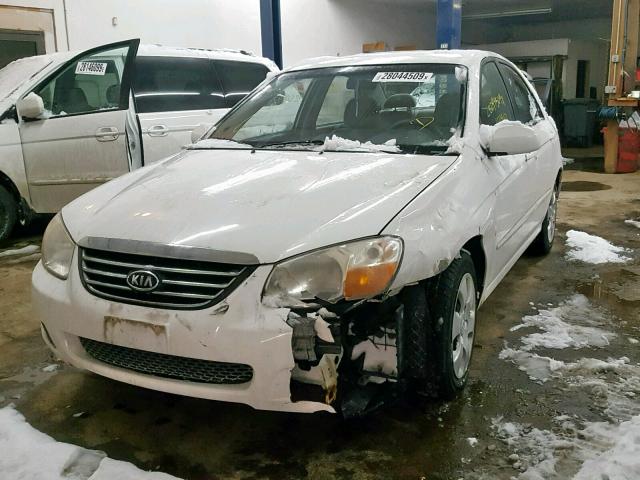 KNAFE122485503719 - 2008 KIA SPECTRA EX WHITE photo 2