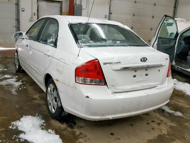 KNAFE122485503719 - 2008 KIA SPECTRA EX WHITE photo 3