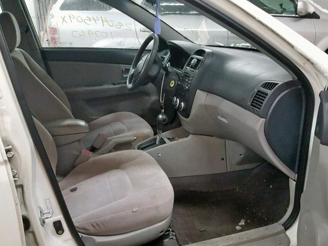 KNAFE122485503719 - 2008 KIA SPECTRA EX WHITE photo 5