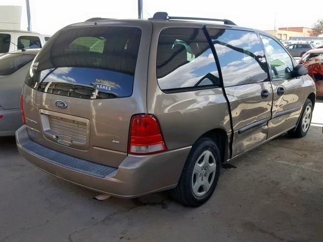 2FMZA51616BA43656 - 2006 FORD FREESTAR S GOLD photo 4