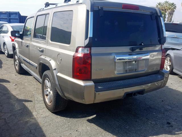 1J8HH58N16C167508 - 2006 JEEP COMMANDER GOLD photo 3