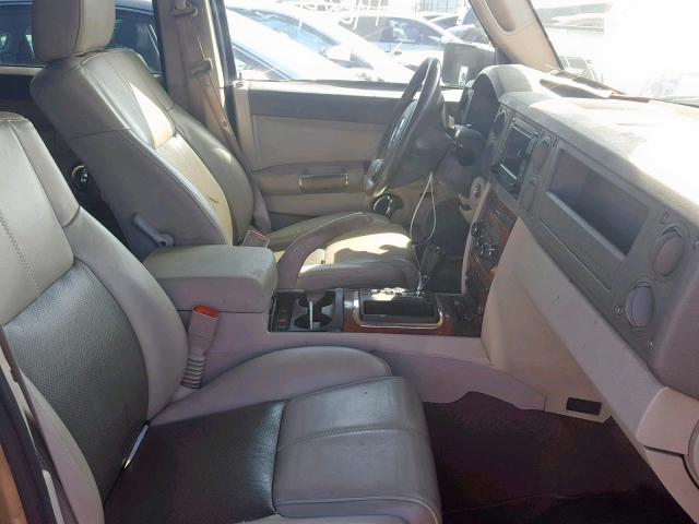 1J8HH58N16C167508 - 2006 JEEP COMMANDER GOLD photo 5