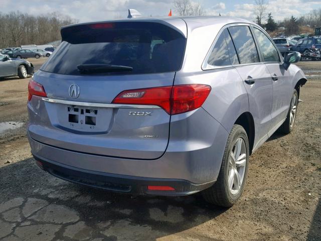 5J8TB4H31EL014185 - 2014 ACURA RDX GRAY photo 4