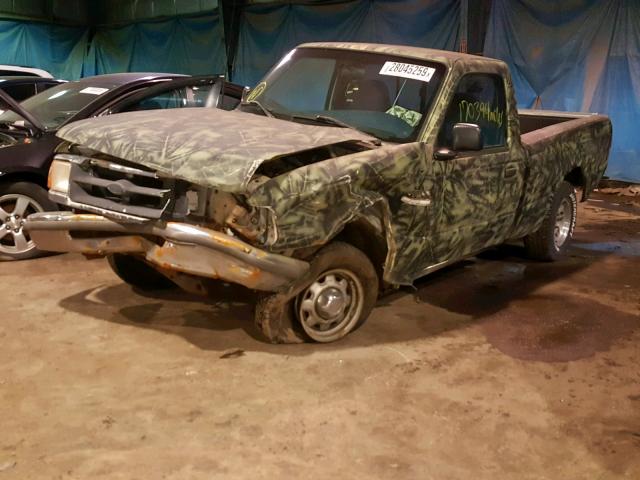 1FTCR10A4TUC92833 - 1996 FORD RANGER GREEN photo 2