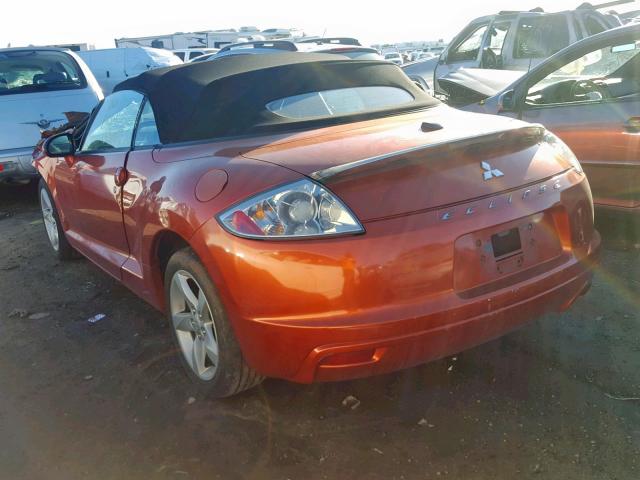 4A3AL25F79E008579 - 2009 MITSUBISHI ECLIPSE SP ORANGE photo 3