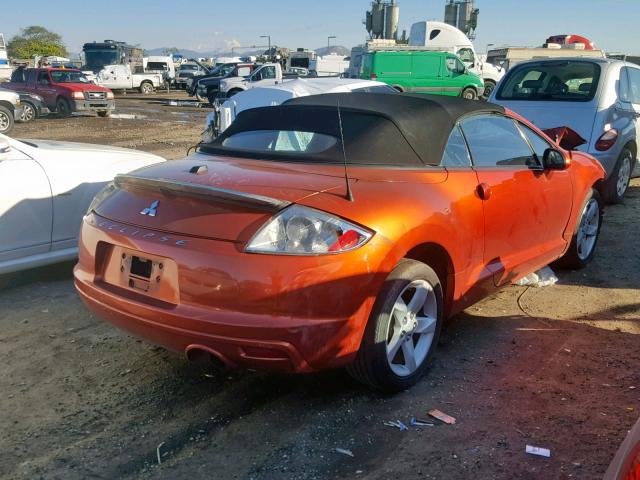 4A3AL25F79E008579 - 2009 MITSUBISHI ECLIPSE SP ORANGE photo 4