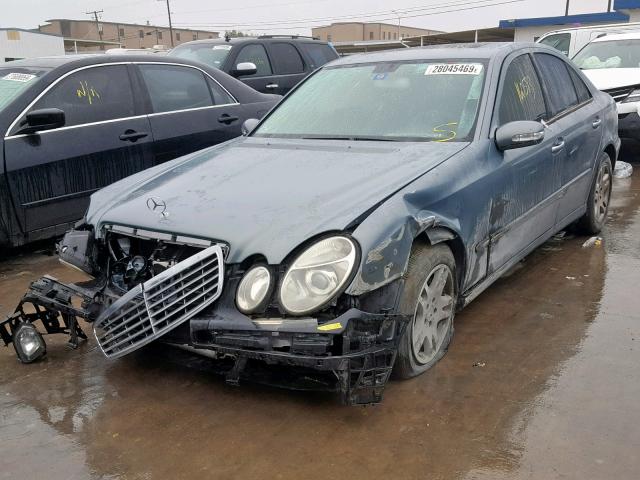 WDBUF56J06A785392 - 2006 MERCEDES-BENZ E 350 BLUE photo 2